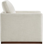 CHITA Swivel Accent Chair, FSC Certified Mid Century Modern Arm Chair for Living Room and Bedroom, Fully Assembled, Linen