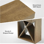 Tribesigns 55" Extra Long Entryway Bench, Farmhouse Wooden Entry Shoe Bench Seat, Indoor End of Bed Stool for Hallway, Bedroom, Living Room, Brown