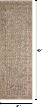 Loloi Angela Rose Aubrey Collection AUB-04 Sage/Bark 2'-0" x 5'-0", .19" Pile Height, Accent Rug