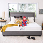 10 Inch Full Size Latex Mattress in a Box, Hybrid Natural Organic Mattress Medium Firm Feel Memory Foam and Individual Pocket Springs, CertiPUR-US, 120-Night Free Trial, 20-Year Warranty