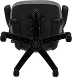Flash Furniture Porter High-Back Swivel Office Chair with Adjustable Lumbar Support and Seat Height, Ergonomic Mesh Desk Chair with Flip-Up Armrests, Gray/Black