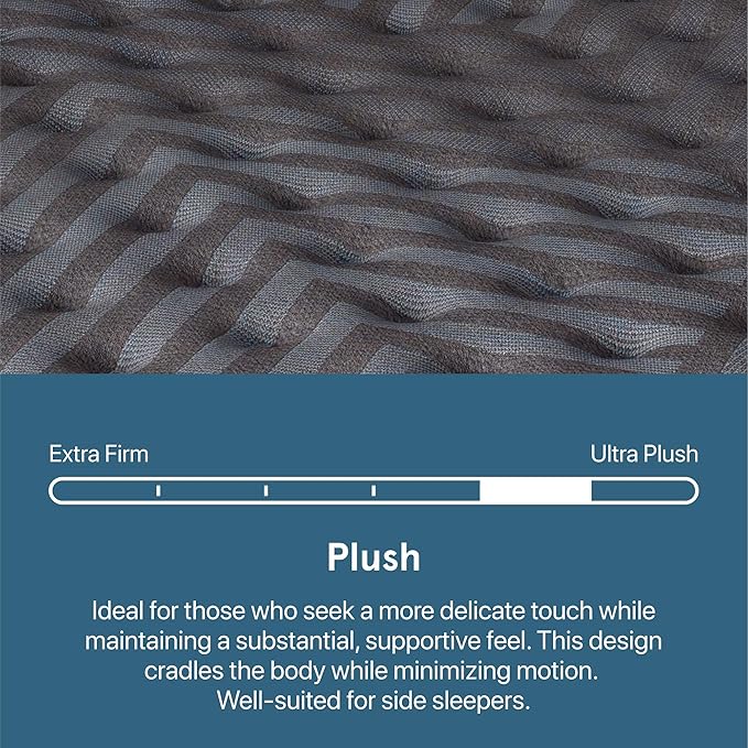 Beautyrest Days End Plush 14" Mattress - Full - Cooling Tech, Supportive Durable Pocketed Coils, Pressure Relief, Motion Separation; 100 Night Sleep Trial and 10 Year Warranty