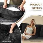 WJShome Modern Sectional Sofa 134 Inch 4-Seater Cloud Couch with Chenille Deep Seat Couches for Living Room, Bedroom and Apartment，Black
