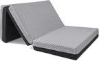 Milliard Dual Sided Premium Tri Folding Mattress, Memory Foam Foldable Mattress with Waterproof Washable Cover + Bonus Eye Mask Included