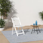 SIMPLEX 100 White Resin Stackable Chairs - Comfortable White Foldable Chair - Folding Chairs with Padded Seats - Indoor/Outdoor Folding Chairs for Events - Lightweight Foldable Chairs. (Set of 100)