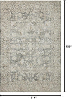 Loloi Amber Lewis Honora Collection HON-02 Slate/Beige 9'-6" x 13' Area Rug
