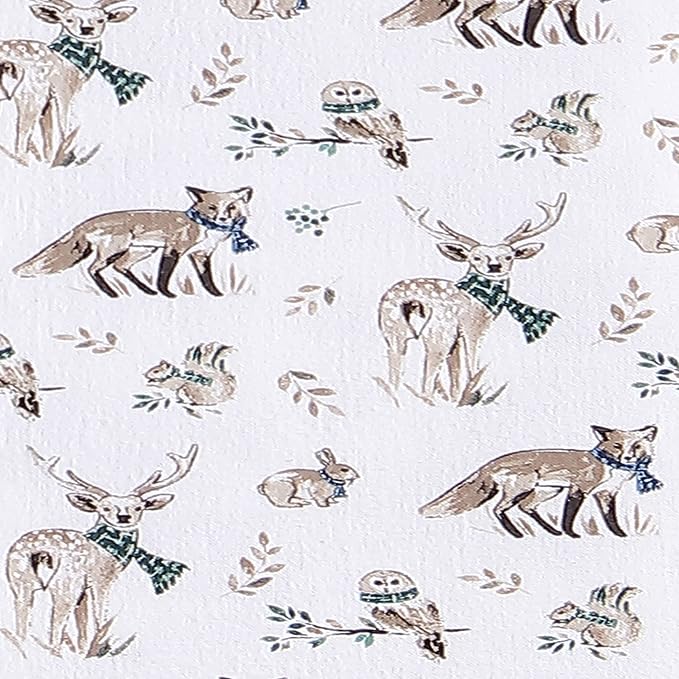 Eddie Bauer - Twin Sheets, Cotton Flannel Bedding Set, Brushed For Extra Softness, Cozy Home Decor (Woodland Friends, Twin)