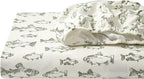 Eddie Bauer - King Sheets, Cotton Flannel Bedding Set, Brushed For Extra Softness, Cozy Home Decor (School of Fish, King)