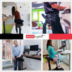 Standing Desk Chair – Ergonomic Stool for Active Sitting & Posture Support | Adjustable Height Sit Stand Chair for Home Office Elite Upgraded Version with 3 Bonus Accessories