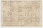 RUGGABLE x Morris & Co Machine Washable Area Rug – Pimpernel Vintage Stone 2x3, Stain-Resistant, Non-Slip – Small Rugs for Living Room, Bedroom, Hallway, Entryway & Bathroom–with Cushioned Pad