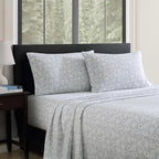 Eddie Bauer - Flannel Sheets Twin Size, Anti-Pilling & Wrinkle Resistant Cotton, Touchably Soft for All-Season Comfort - Bed Sheets with Matching Pillowcase & Fitted Sheet (Explorer Bears Grey)