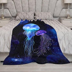 Jellyfish Gifts for Girls & Women - Soft, Warm & Cozy Fleece Throw Blanket for Kids & Adults - 40"x50"