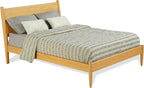 Camaflexi Mid-Century Panel Bed - King Size - Scandinavian Oak Finish