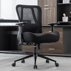 Okeysen Big and Tall Office Chair, Ergonomic Computer Desk Chair with 500 LBS Capacity, Wide Seat and 6’’ Thick Cushion for Heavy People, Adjustable Lumbar Support