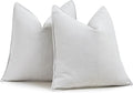 ZWJD Cream Pillow Covers 16x16 Set of 2 Chenille Throw Pillow Covers with Elegant Design Soft and Luxurious Decorative Throw Pillows for Couch, Bed, and Home Decor
