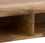 SIMPLIHOME Hunter Lift Top Coffee Table - 48 inch Wide Solid Mango Wood and Metal Industrial Cocktail Table in Natural, Functional Living Room Table with 2 Storage Cubbies and Hairpin Legs