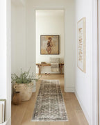 Loloi Amber Lewis Morgan Collection MOG-02 Navy/Sand 2'-0" x 5'-0" Accent Rug, Neutral Area Rug for Room Décor, Vintage Rug Inspired, Soft Area Rug for Living Room, Bedroom, Dining Area