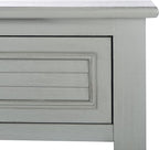 SAFAVIEH Home Collection Tate Distressed Grey 2-Drawer Bottom Shelf Console Table CNS5720C