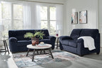Signature Design by Ashley SimpleJoy Contemporary Sofa for Living Room, Blue