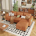 ZeeFu Sectional and Sofa Couches for Living Room - 78'' 3 Seater L-Shaped Modular Couch with Storage Ottoman - Modern Velevt Fabric Upholstered Sofa Set for Small Space Apartment Office