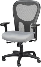 Tempur-Pedic TP9000C Mesh Swivel Task Chair with Tempur Material, Cooling Gel Layer, Adjustable Armrests, and Lumbar Support, Grey