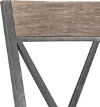 Hillsdale Stewart Indoor/Outdoor Swivel Counter Height Stool, Aged Pewter