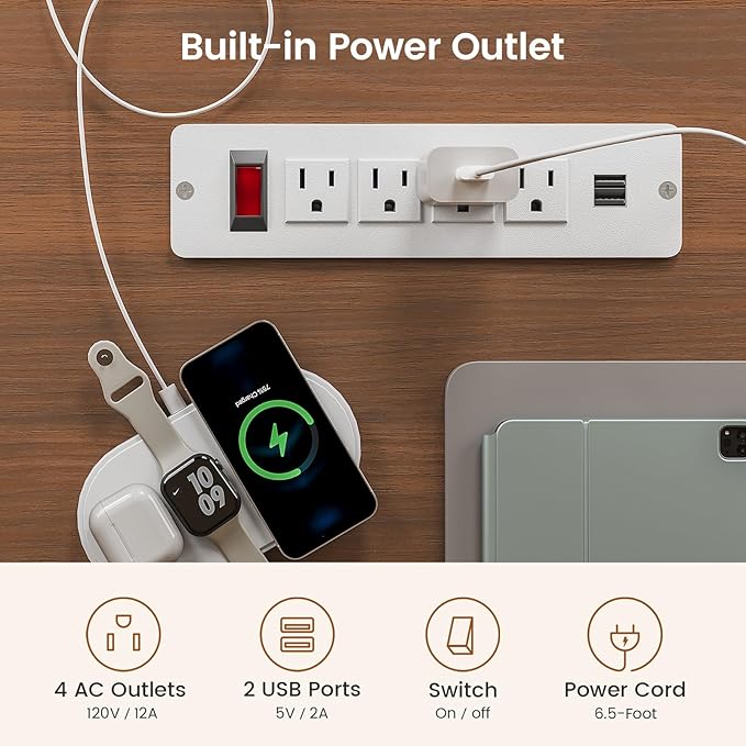 SEDETA Electric Standing Desk with 6 Drawers, 55" Adjustable Stand up Desk with Storage, Computer Desks with Power Outlets for Home Office, White