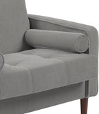 Oversized Accent Chair Set of 2, Corduroy Fabric Mid Century Modern Armchair with Large Seat for Living Room Bedroom Reading