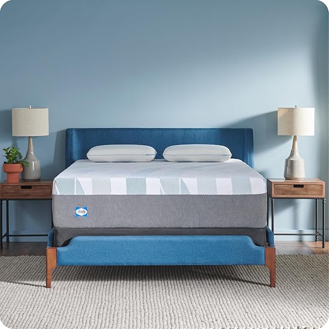 Sealy Dreamlife 14” Hybrid Mattress-in-a-Box, Full, SealyComfort Gel Memory Foam, SealyResponsive Encased Coils, Machine Washable Cover