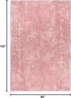 nuLOOM 8' x 10' Cozy Plush SuperiorWash Area Rug, Machine Washable, Non-Slip, Soft Fluffy Shag Carpet for Living Room Bedroom Kids Room Nursery Home Decor, Loni Pink