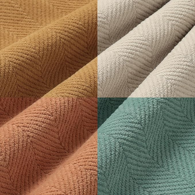ZWJD Throw Pillow Covers 20x20 Set of 4 Chenille Pillow Covers with Elegant Design Soft and Luxurious Decorative Throw Pillows for Couch, Bed, and Home Decor