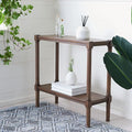 SAFAVIEH Home Collection Rafiki Brown Lower Shelf Console Table CNS5714C