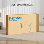 FLEXISPOT 55x24 Inch Electric Height Adjustable Standing Desk for Home & Office, Splice Board Desk for Computer Workstation, Study, or Creative Setup, White