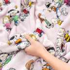 Berkshire Blanket Peanuts® VelvetLoft® Cute Character Snoopy Plush Throw Blanket,Peanuts Laughing Robe Lilac,Throw 55 in x 70 in (Official Peanuts® Product)