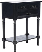 SAFAVIEH Home Collection Primrose Black 3-Drawer Console Table
