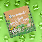 Laundry Detergent Pods, 64 Count, Fresh Scent, Eco Friendly, Biodegradable, HE Compatible, Powerful Stain & Odor Removal, Skin Friendly