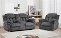 CANMOV Recliner Sofa Set, Oversize Power Lift Recliner Chair and Manual Loveseat with Overstuffed Armrest for Living Room,Bedroom Furniture,Office,1+2 Seat Grey
