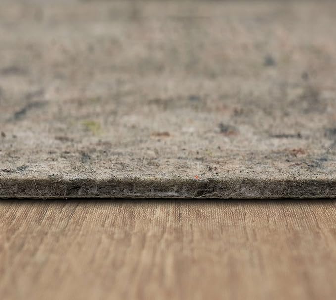 Mohawk Home 7' x 9' Non Slip Rug Pad Gripper 1/4 Thick Dual Surface Felt + Rubber Gripper - Safe for All Floors