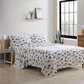 Eddie Bauer - Flannel Sheets Full Size, Anti-Pilling & Wrinkle Resistant Cotton, Touchably Soft for All-Season Comfort - Bed Sheets with Matching Pillowcases & Fitted Sheet (Bear Family Grey)
