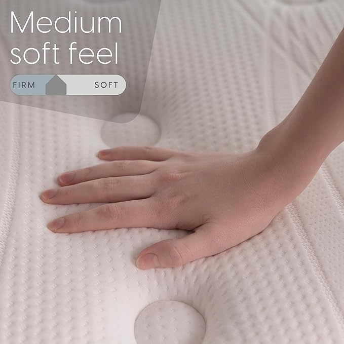 Milliard Queen Mattress, 14 Inch Hybrid Mattress in a Box with Premium Memory Foam and Quilted Pillow Top - Medium Firm, Cool Night Sleep and Full Body Support & Pressure Relief, CertiPUR-US Certified