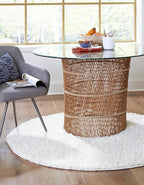 Unique Loom Solid Shag Collection Area Rug (7' 1" Round, Snow White)