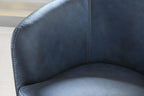 Parker Living Barolo - Vintage Navy 100% Italian Leather Swivel Club Chair