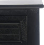 SAFAVIEH Home Collection Tate Black 2-Drawer Bottom Shelf Console Table CNS5720B