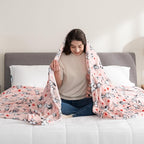 Berkshire Blanket Peanuts® VelvetLoft® Cute Character Snoopy Plush Blanket,Poses and Hearts Blush,King 90 in x 108 in (Official Peanuts® Product)
