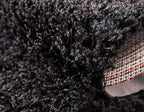 Unique Loom Solid Shag Collection Area Rug (7' 10" x 10' Rectangle, Jet Black)