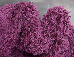 Unique Loom Solid Shag Collection Area Rug (6' 1" x 9' Rectangle, Eggplant Purple)