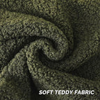 FUTEI Olive Green Throw Pillow Covers 16x16 Inch Set of 2,Furry Faux Fur Teddy Boucle Textured Cushion Covers,Soft Fluffy Decorative Pillow Case,Home Decor for Couch Bed Living Room Office Car