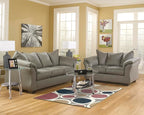 Signature Design by Ashley Darcy Casual Plush Loveseat, Grayish Brown