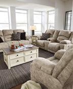 Signature Design by Ashley Bolanburg Lift-Top Coffee Table with Storage Two-Tone Rustic Farmhouse Cocktail Table – Brown/White
