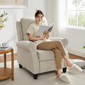 Oversized Recliner Chair for Living Room, Modern Reclining Sofa Home Theater Seating with Upholstered Push Back, Mid-Century Reclining Armchair with Lumbar Support, Bedroom, Reading Nook, Office